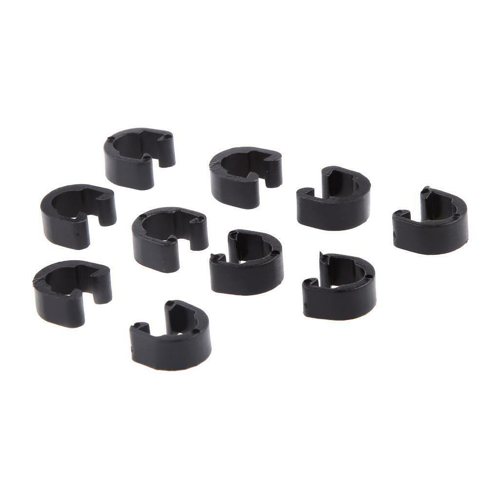 10Pcs  Bicycle Cycle C- Hose Buckle Brake Gear Cable Housing Guide