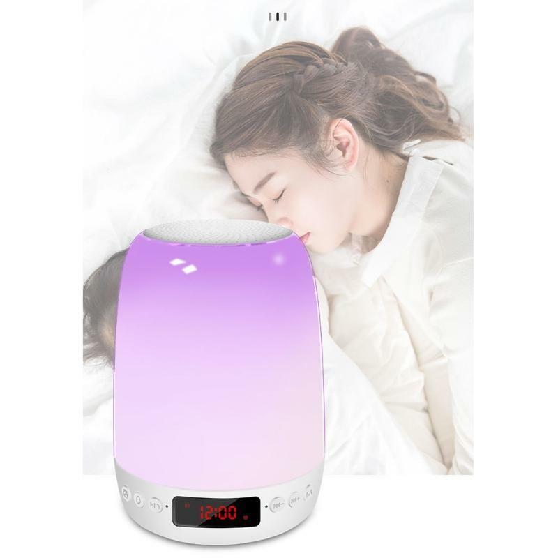 5.1 Alarm Clock Speaker Stereo Loudspeaker for Office Home Bedroom Women Men Kid