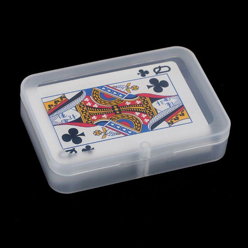 Trading Card Organizer Clear Card Case Empty Plastic Storage Box for Gaming Card