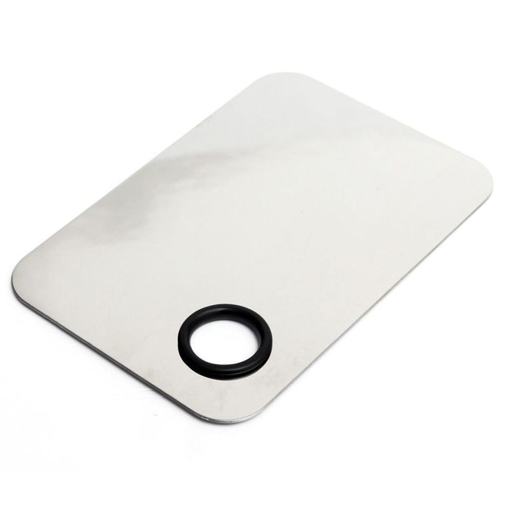 Stainless Steel Makeup Mixing Blending Palette with Spatula Cosmetic Tool