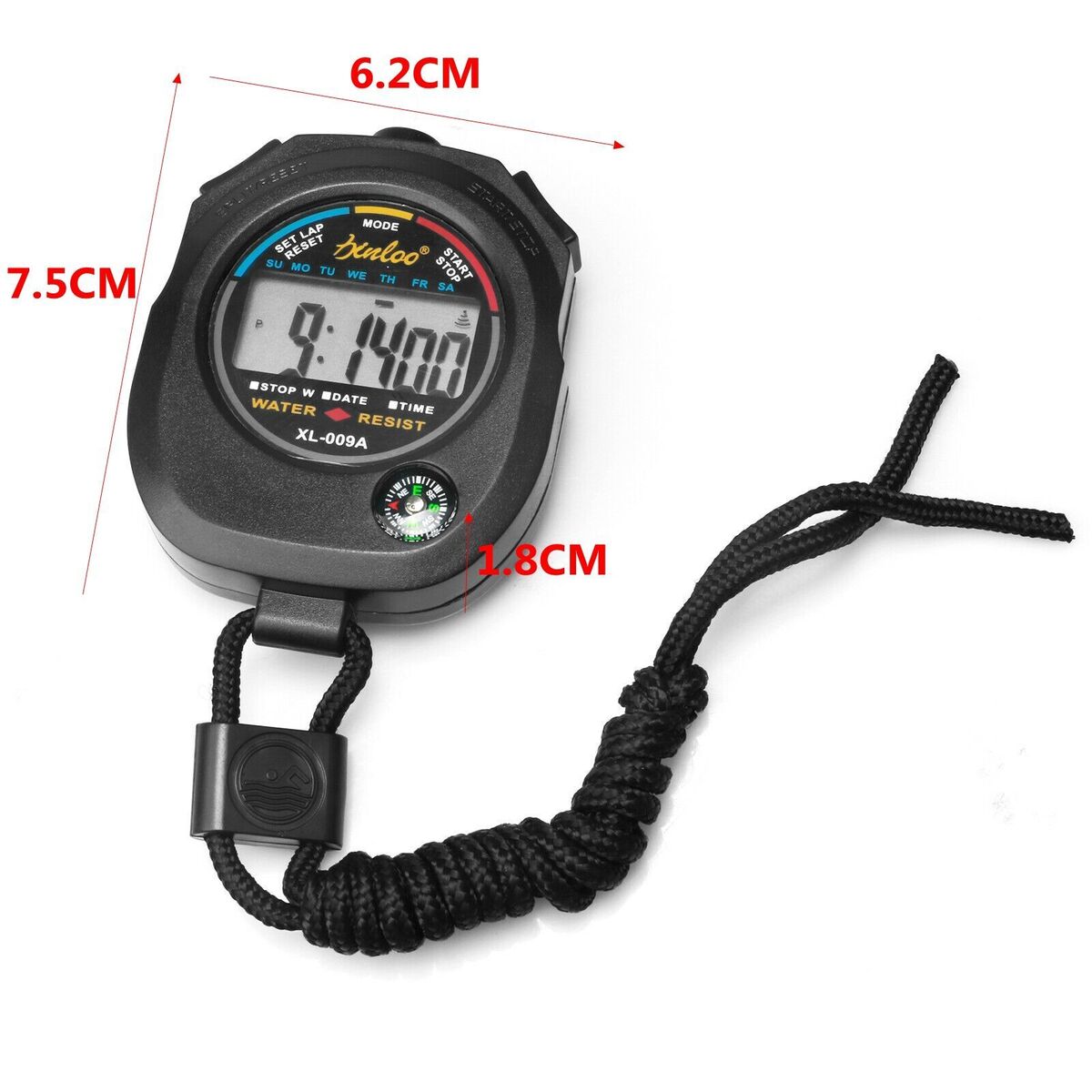 Sports Accessories Counter Timer LCD Stopwatch Chronograph Compass Digital