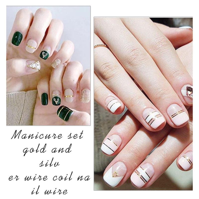 Nail Art Striping Tape Set of Nail Art DIY Tools with Colored Drawing Pens