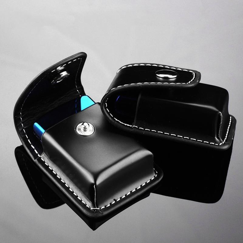 PU Leather Lighters Bag Windproof Oil Lighters Protective Cover Pouch Storage