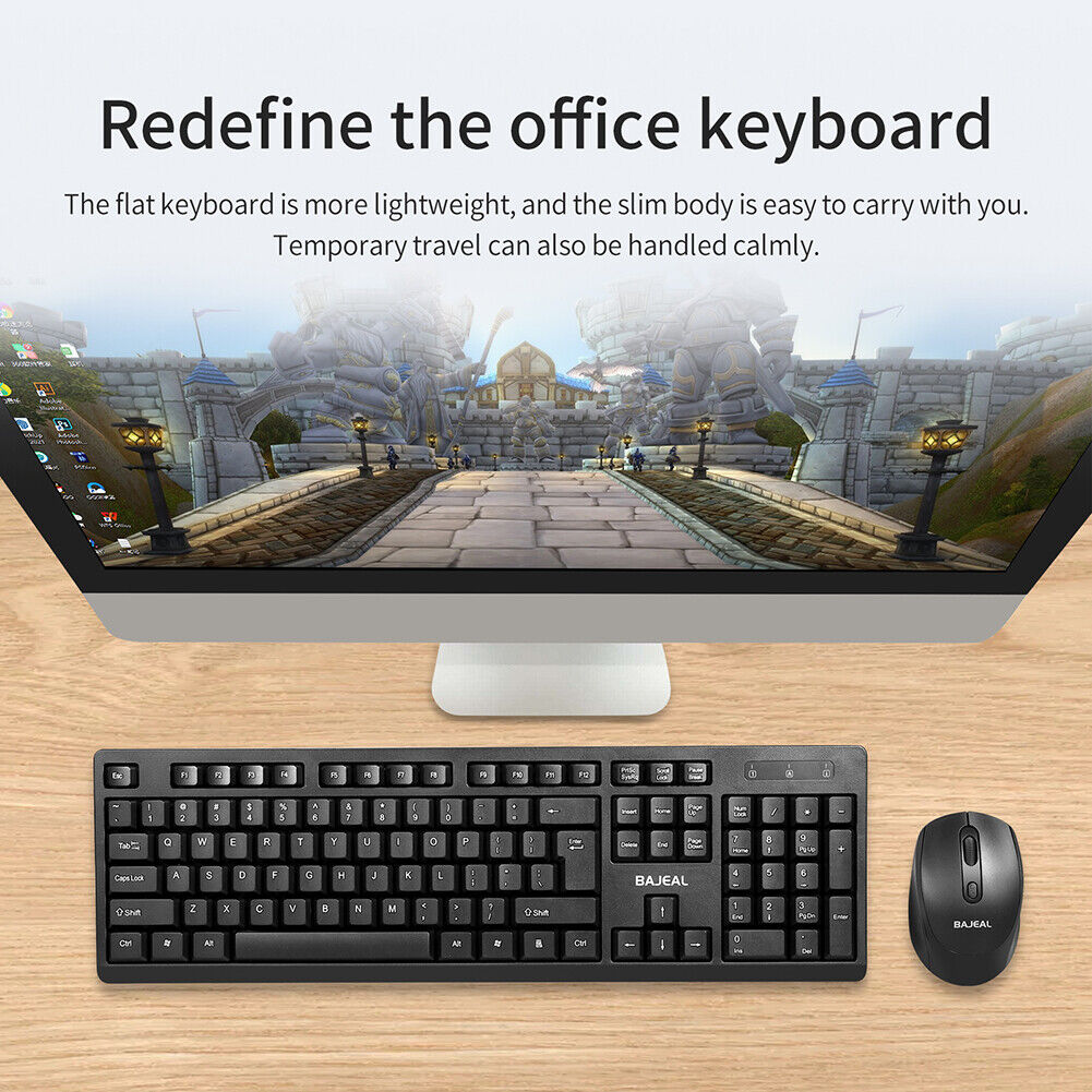 2.4G Wireless Keyboard Mouse Set Business Office Keyboard Mice Combo Kit