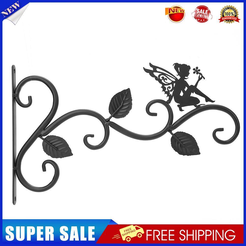 Wrought Iron Hanging Flower Basket Decorative Hanger Bracket (Flower Fairy)