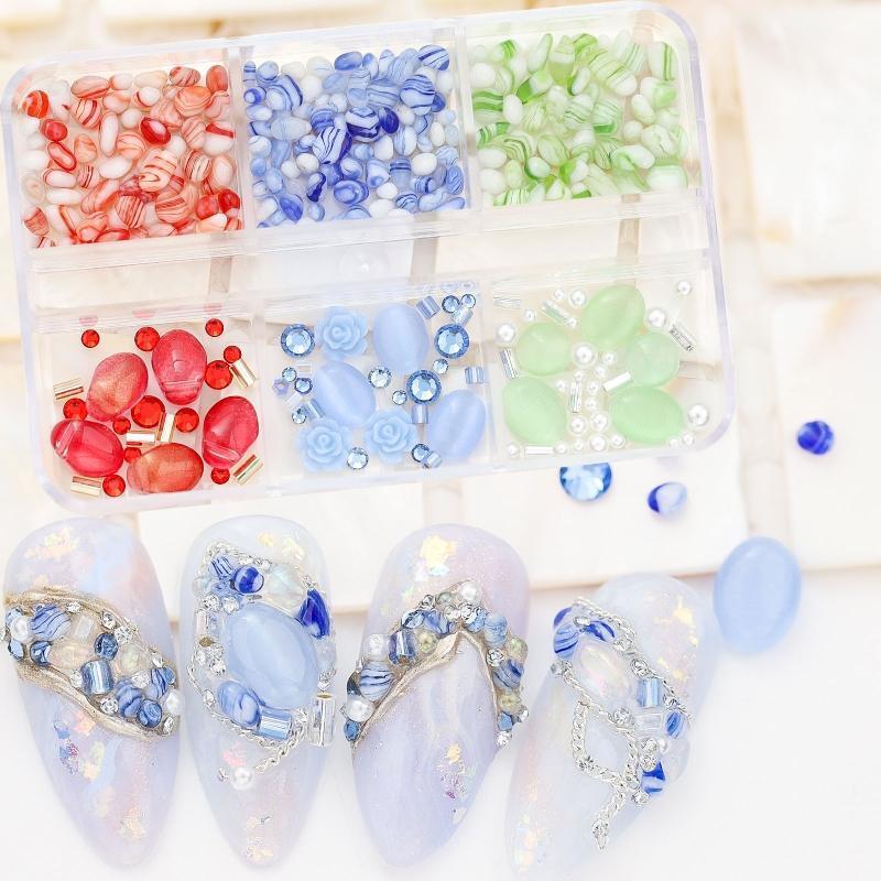 Colorful Nail Rhinestones Gems Art Diamante Fashion Glitter Jewels Multi Shapes