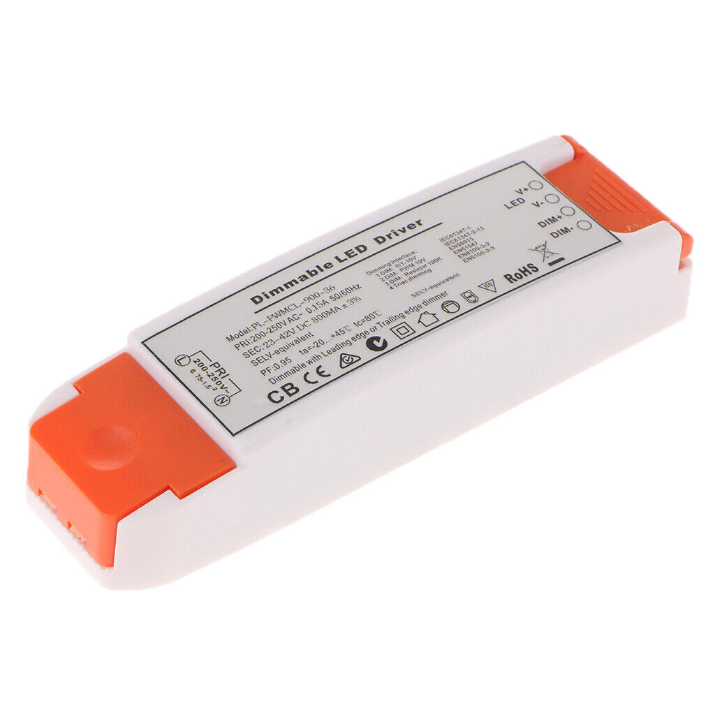 Waterproof SCR Four in One Dimmable Power Supply LED Driver DC23-42V 800mA