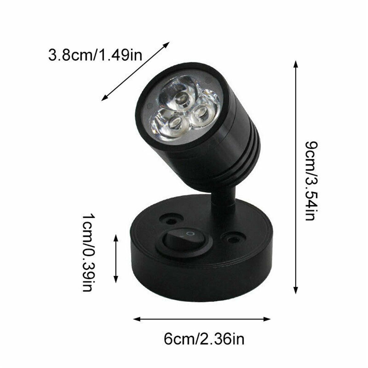 Indoor Aluminum Boat Motorhome Lights LED Lamps LED Spot Reading Light