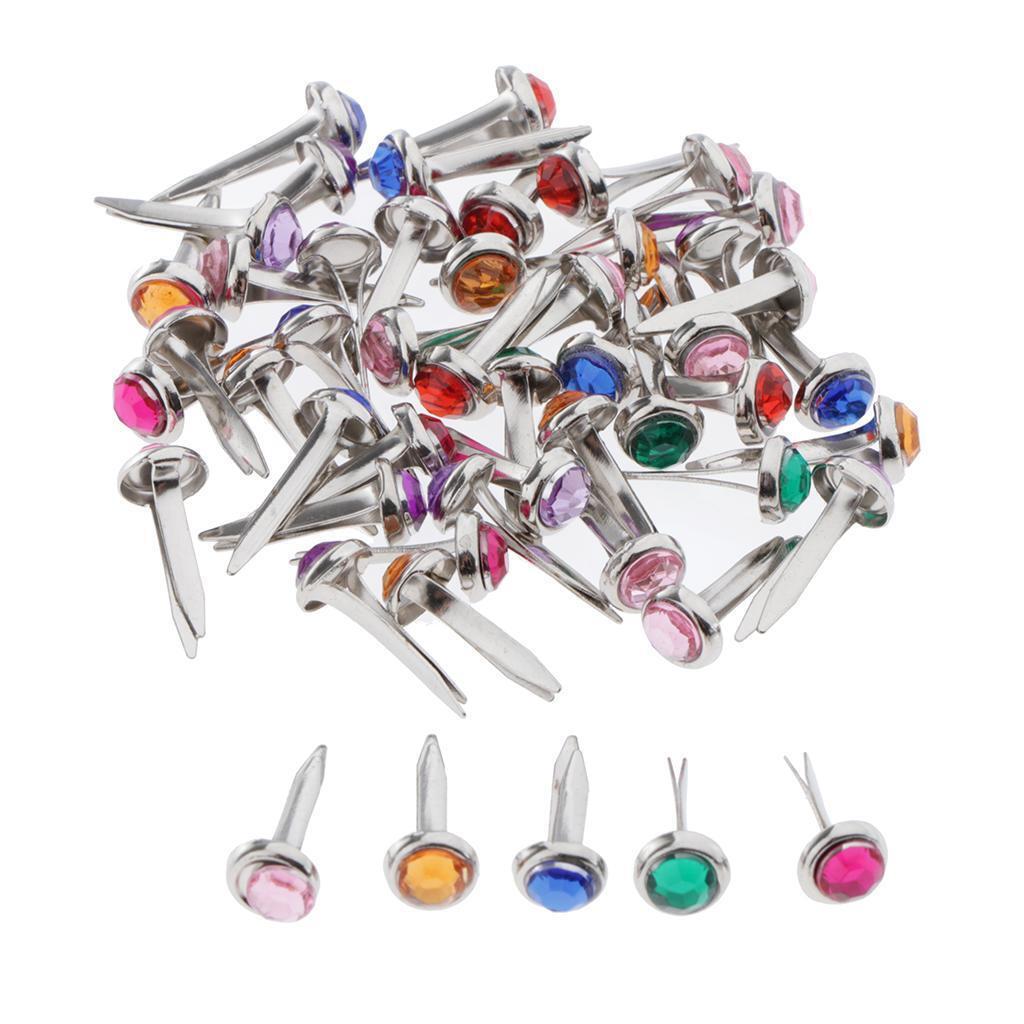 450x Mixed   Brads Accessories Embellishment Fasteners Crafts