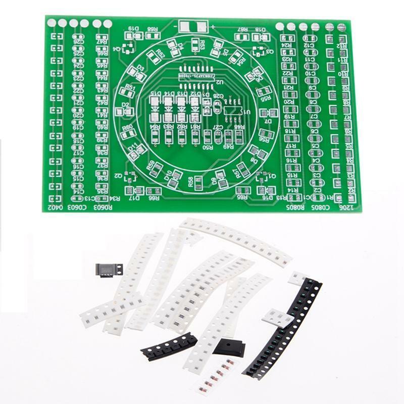 SMD Flashing LED Components Soldering Practice Board Skill Electronic Circuit