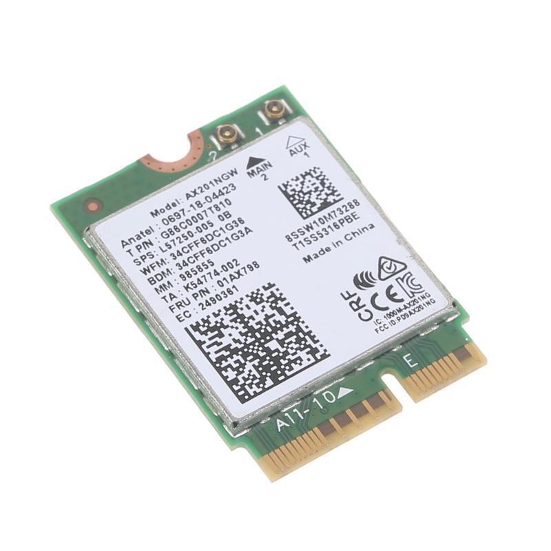 WiFi 6 Card AX201NGW 802.11ac AX Wireless M.2 Key Bluetooth-compatible Adapter