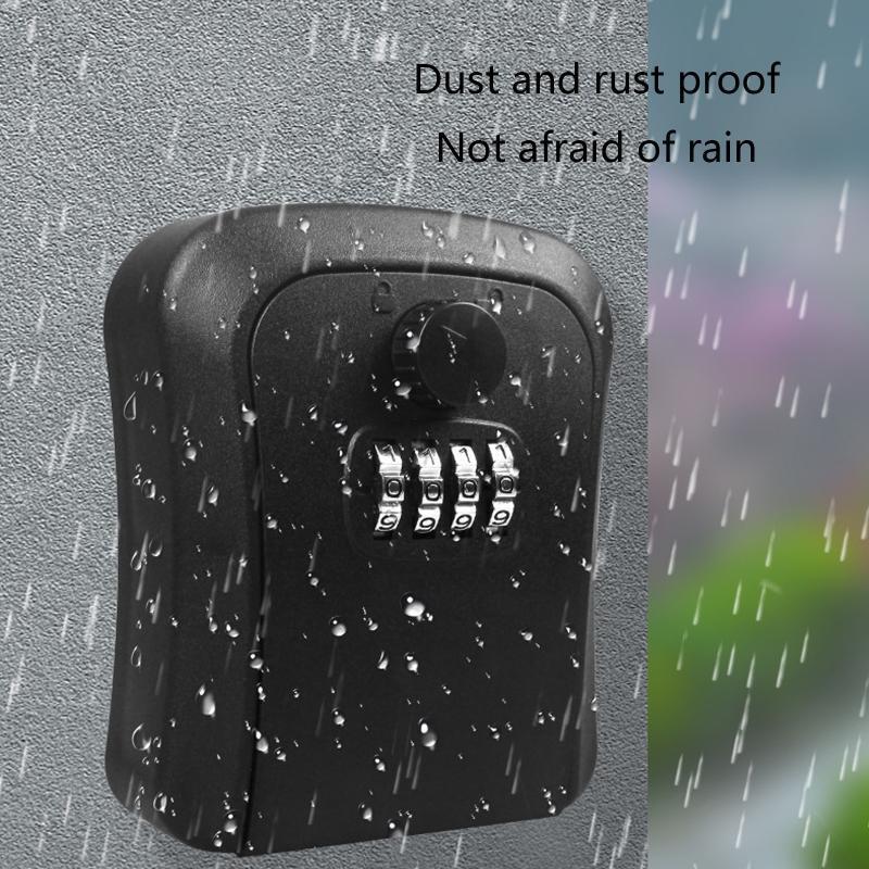 Password Key Box Outdoor Keep a Spare Key for Your Home Weather Resistant
