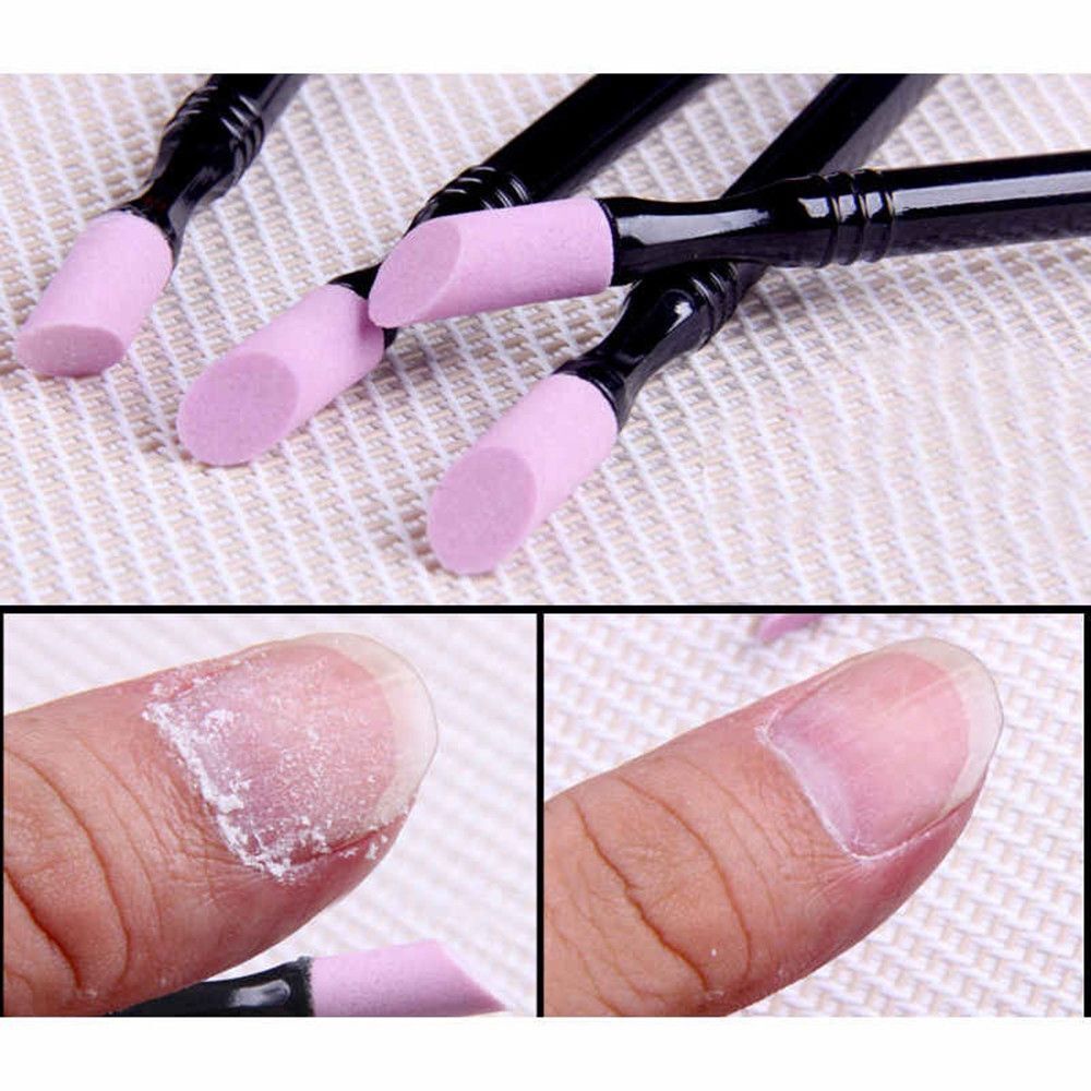 Tools Grinding Rods Double-ended Nail File Pen Cuticle Pusher Dead Skin Remover