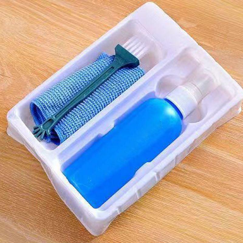 1Set Tablet Phone LCD Screen Cleaning Kit Screen Cleaner with Clean Brush Cloth