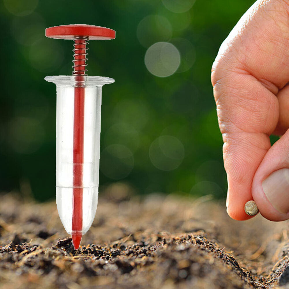 Mini Plant Seed Sower Planter Manual Flower Grass Seeding Seeder Dispenser