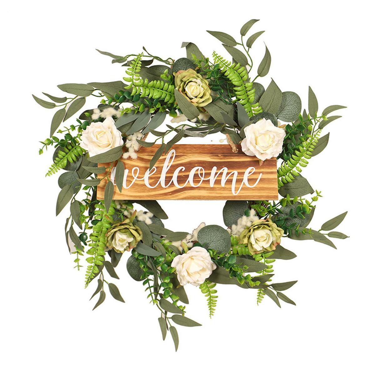 18inch  Wreath Farmhouse Garland Front  Hanging  Decor