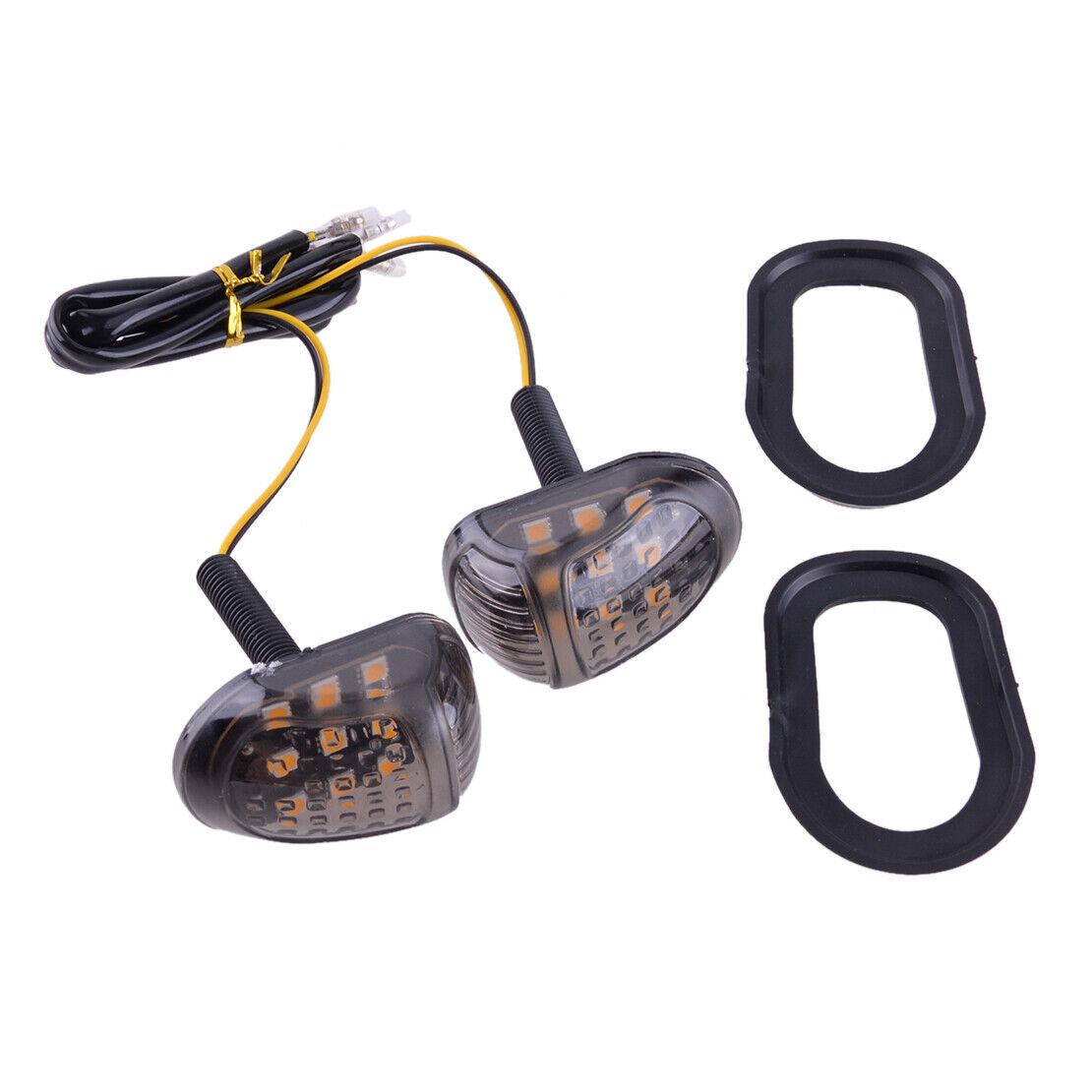 4Pcs LED Mini Turn Signal Indicator Light Motorcycle Scooter Quad ATV Universal