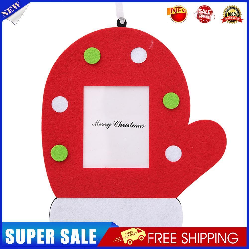 Christmas Photo Frame Picture Holder Frame Xmas Tree Ornaments (Gloves)