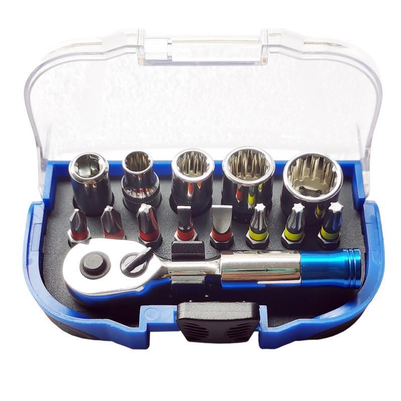 Mini Ratchet Socket Wrench Kit for Automotive Repair & Household Multifunctional