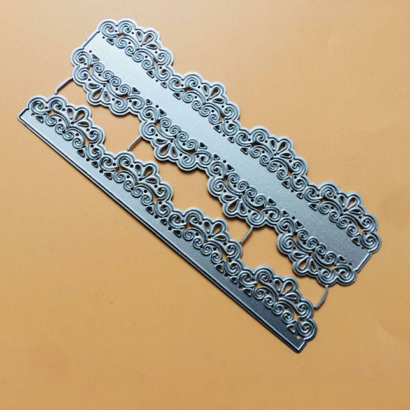 Lace Frame Metal Cutting Dies Stencil Scrapbooking DIY Album Stamp Paper Emboss