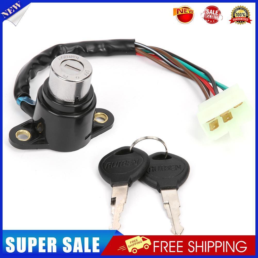 Motorcycle Motorbike Ignition Switch with Wire+2 Key for CB125 CM400 CM450