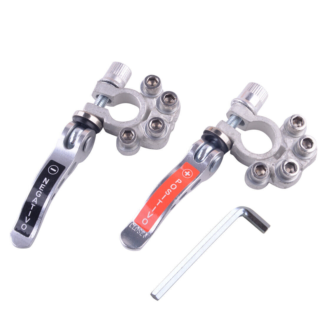 2x Car Battery Terminal Connector Kit Adjust Disconnect Clamp Quick Release Tool
