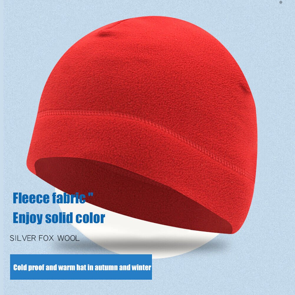 Beanies Hats Winter Warm Sports Cycling Running Ski Bonnet Caps (Red)