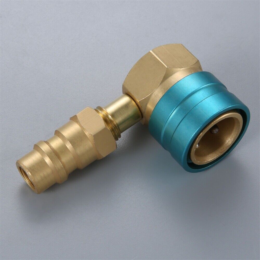 Low Side R1234yf Quick Coupler R12 to R134a Adapter Blue R-134a Service Port Cap