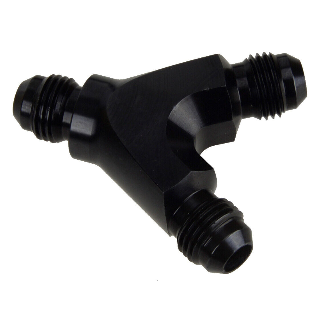 6AN Y Fuel Block Fitting Junction Coupler Adapter 6/6/6 T -6/-6/-6 BLACK