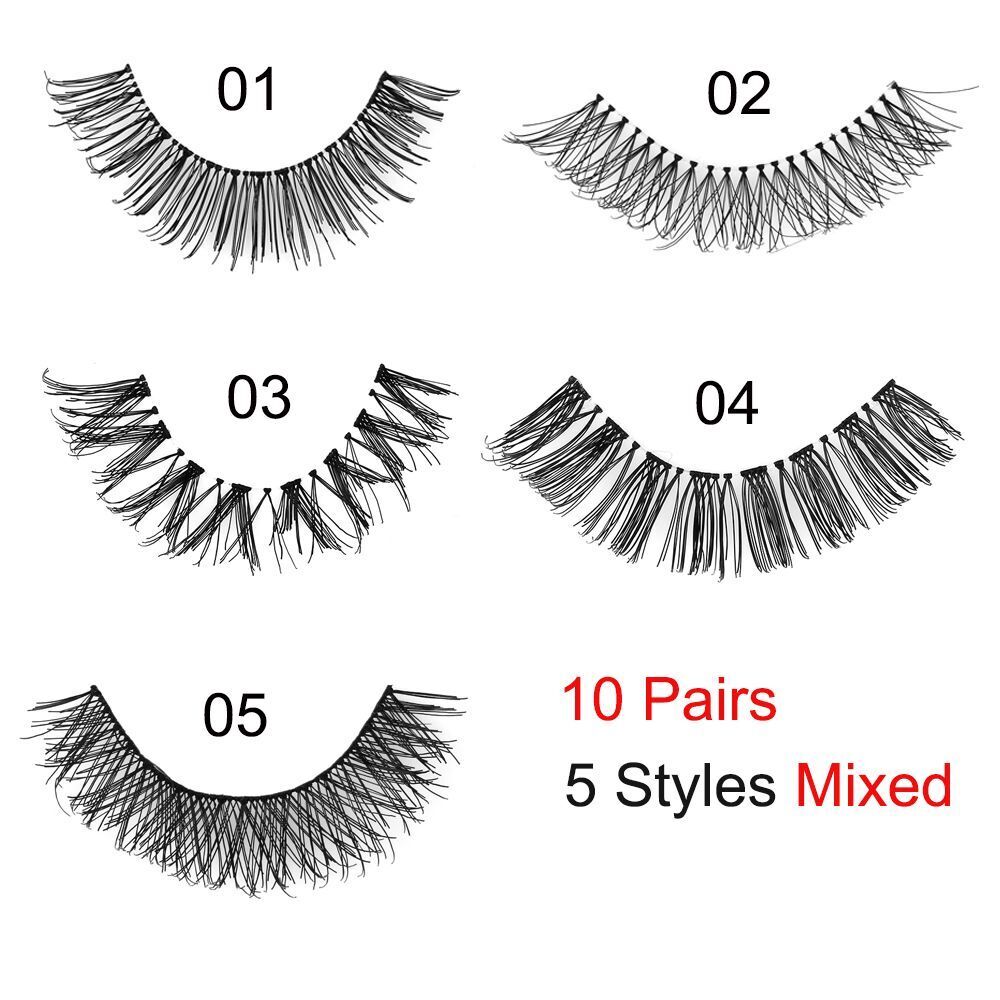 Wispies Thick Long False Eyelashes Natural  Lashes Eye Lashes Extension