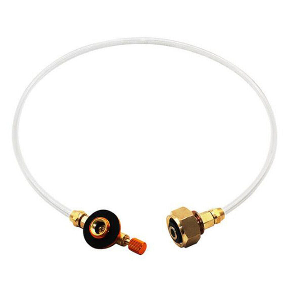 Outdoor Camping Gas Stove Refill Adapter for Long Flat Cylinder Tank (B)