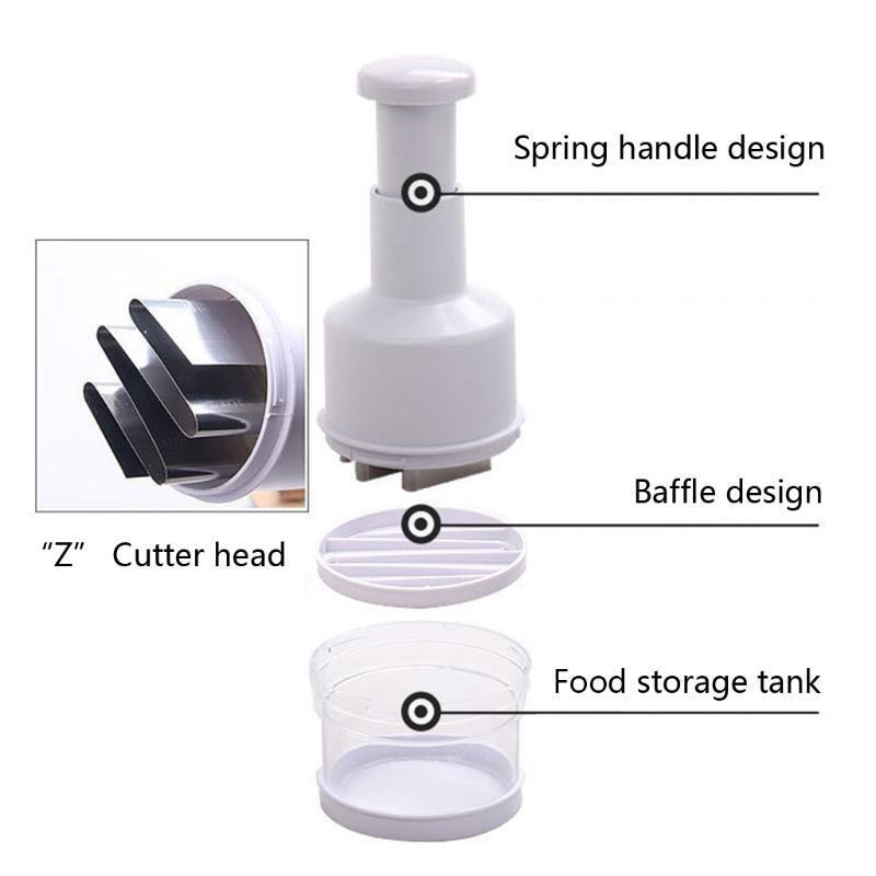 Slap Food Chopper for Vegetables Zero Rish of Injury Easy Cleaning Durable Gift