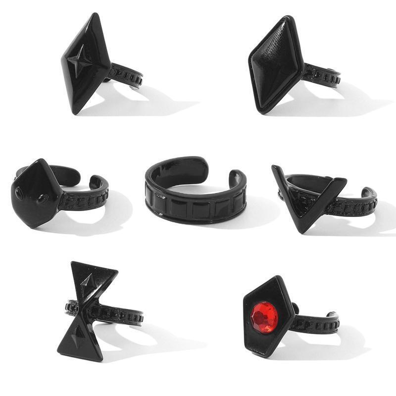 Adjustable Alloy Ring of Secret Repentance Ring Set Perfect Gift for Anime Lover