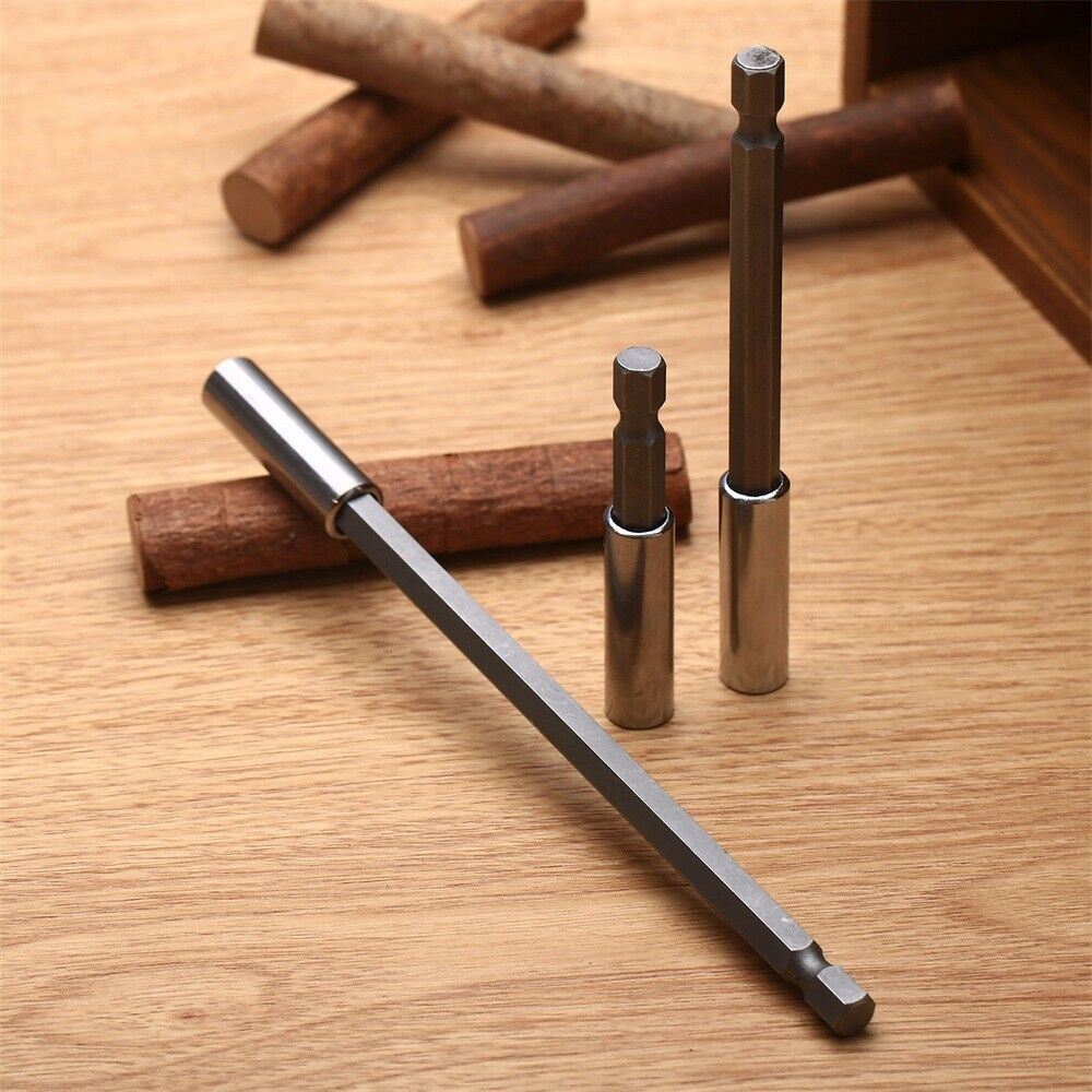 Hex Shank Quick Release Drill Screw Magnetic Screwdriver Bit Holder 1/4" 60mm