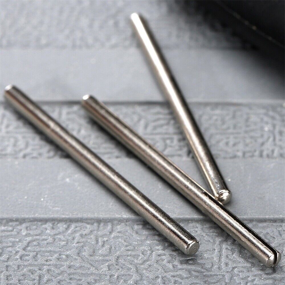 10pcs Sandpaper Straight Split Mandrels 1/8" Shank Clip Handle Rotary Tool New