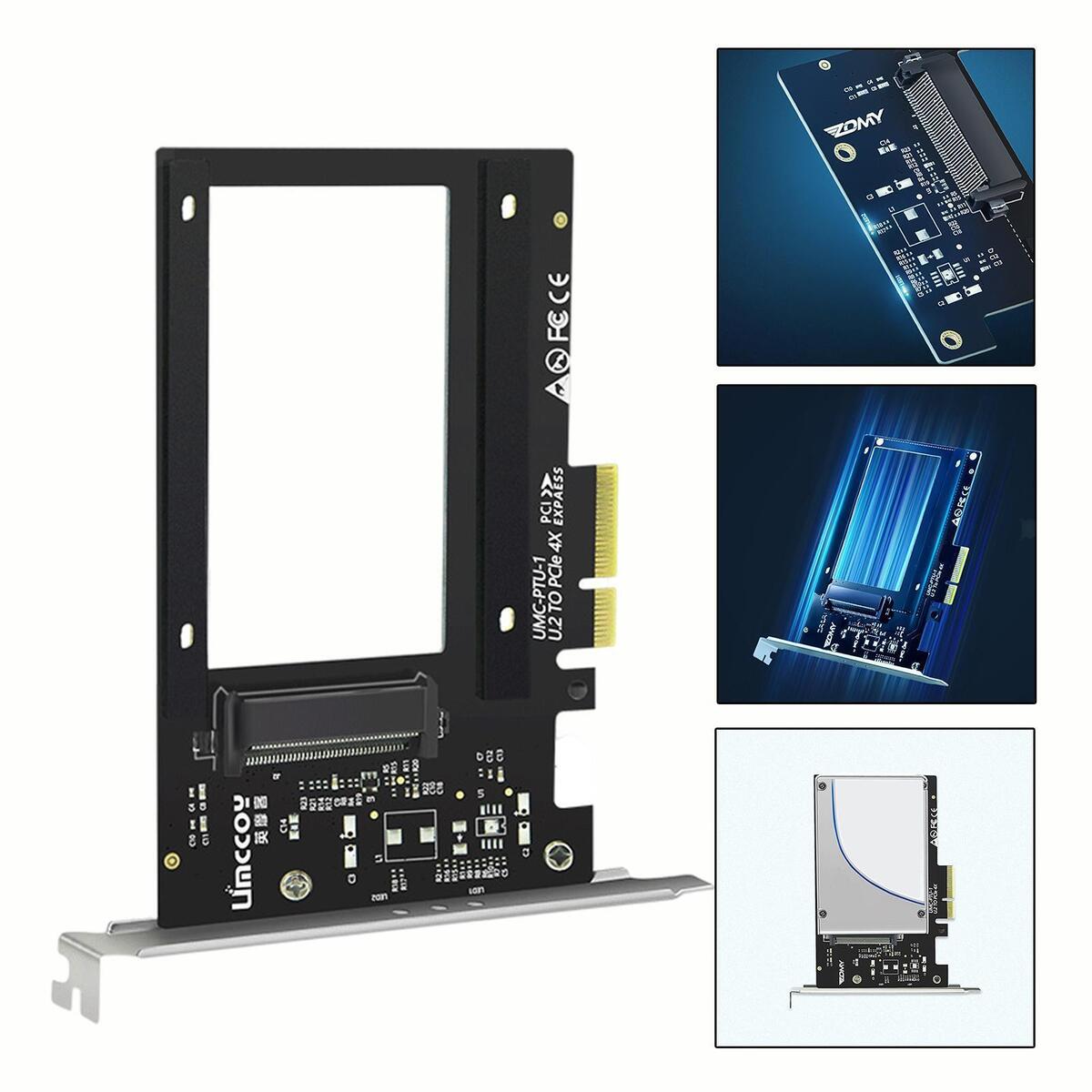 Riser Card PCI  U.2 Adapter Board  to SSD Converter