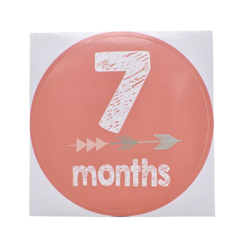 Newborn Infant Age Card Cards with 0-12 Months Pictures Cards Growth Souvenirs