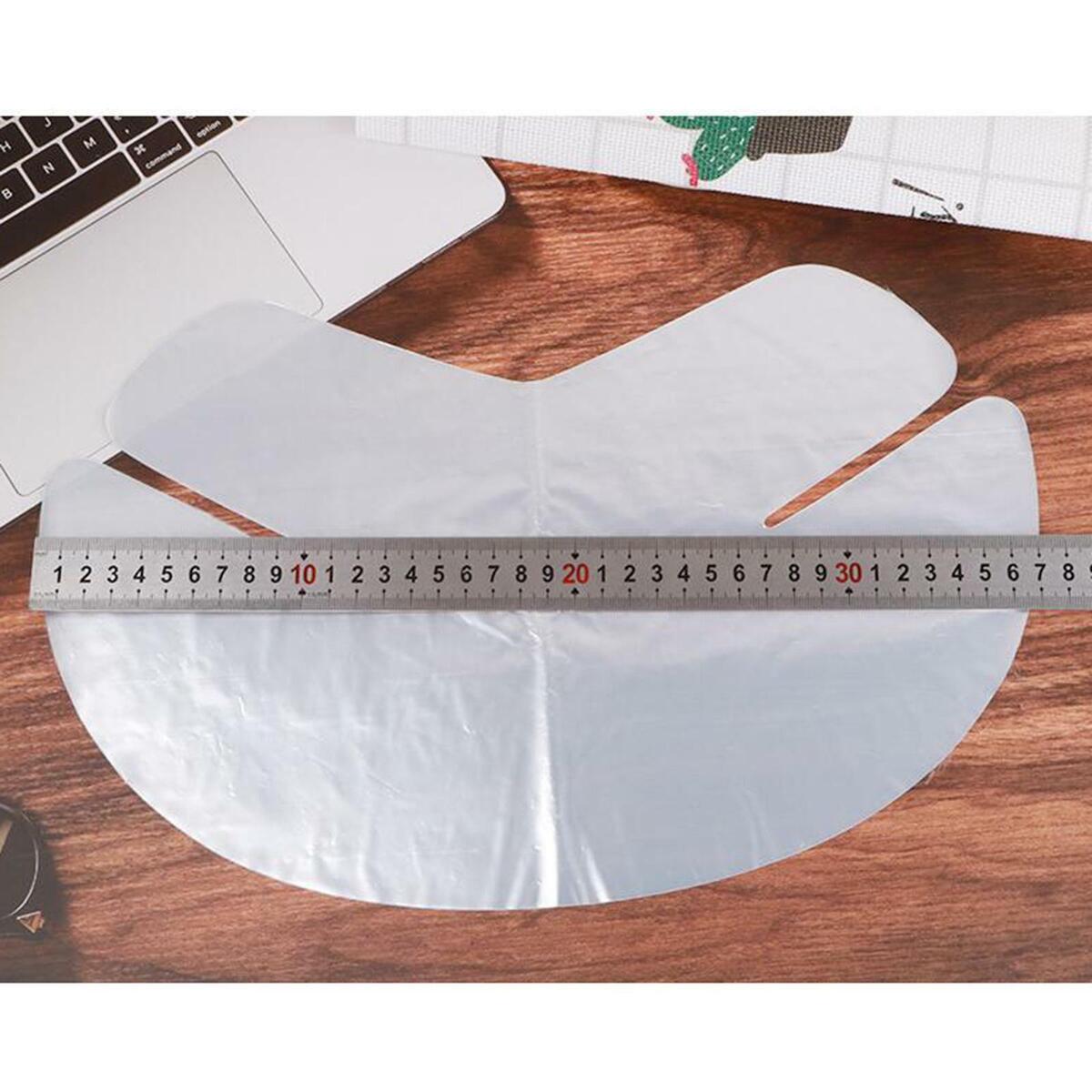 of 200 Disposable Neck Wrap  Beauty Transparent Plastic Film Neck
