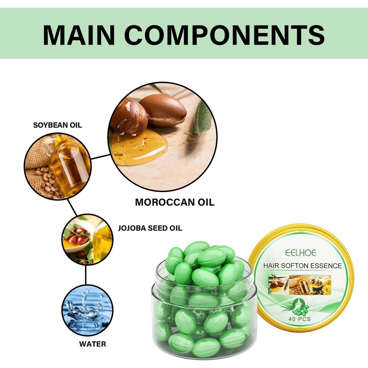 Hair Serum Capsules Softness & Shine Hair Deep Conditioning Hair Care