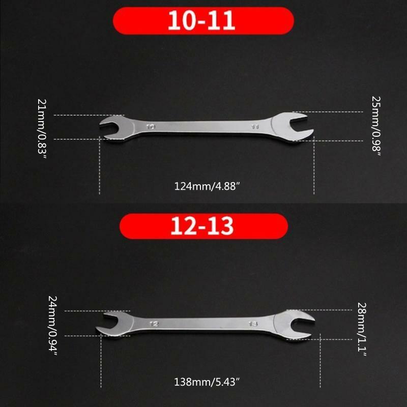 5 Pcs/set Thin Open End Wrench Set Flat Wrench Tool Multi-Function Hand Tool