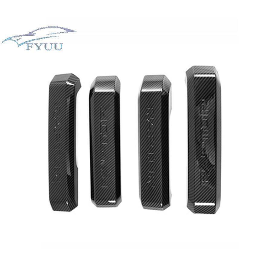 4x Door Handle Cover Trim Carbon Fiber Truck Interior For Ford F150 2015-2017