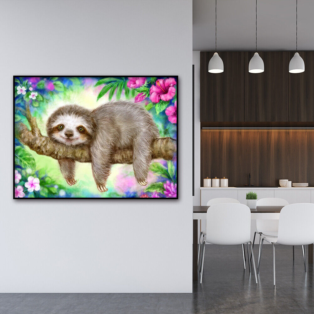 Cartoon Sloth DIY Full Drill Diamond Painting 5D Beaded Art Mosaic Picture