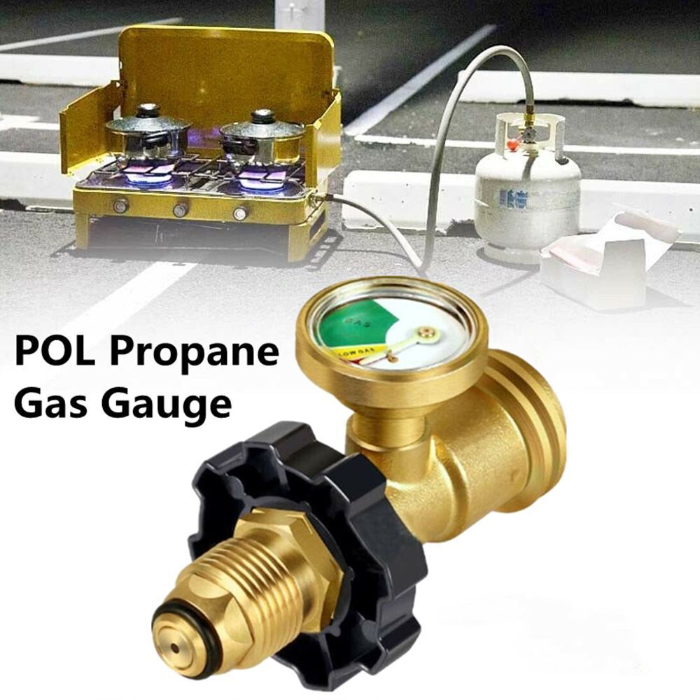 Universal Meter Adapter Pressure Gauge POL Propane Gas Gauge Level Indicator