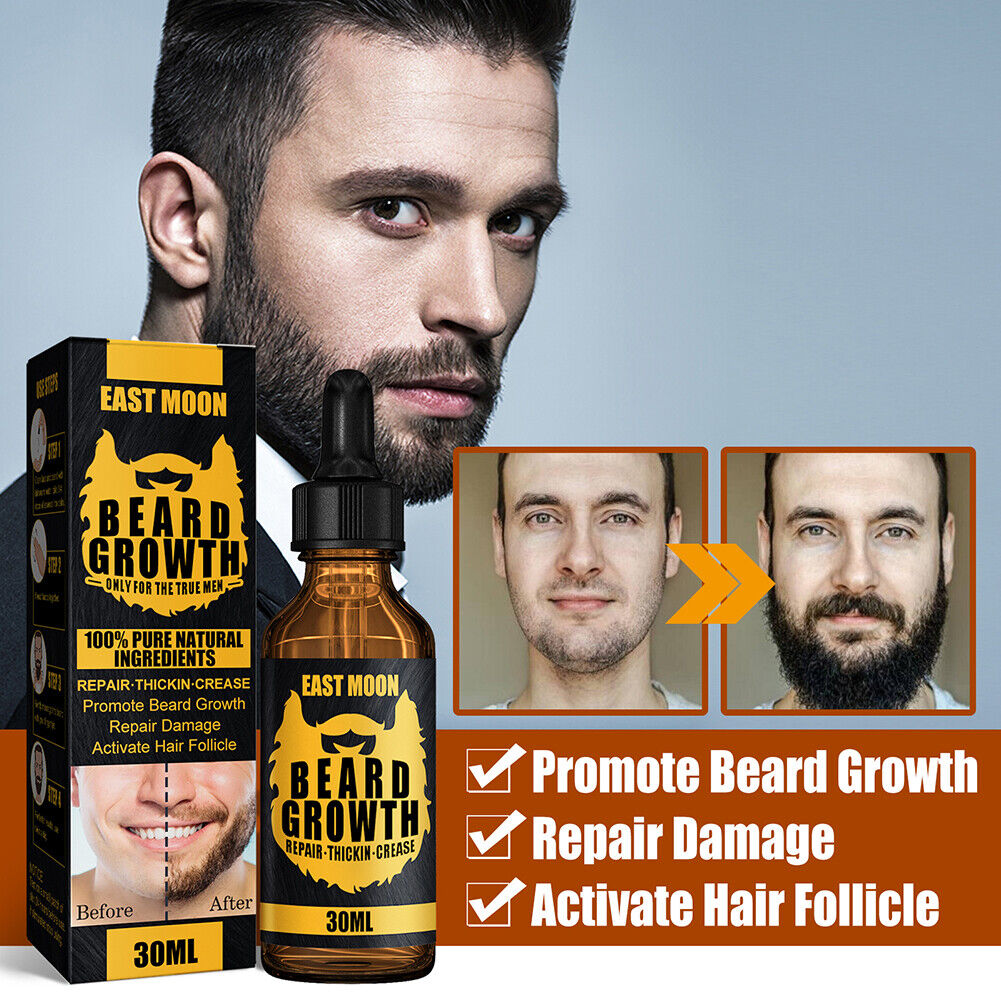 Beard Growth Roller Anti Hair Loss Beard Growing Essential Oil for Men (01)