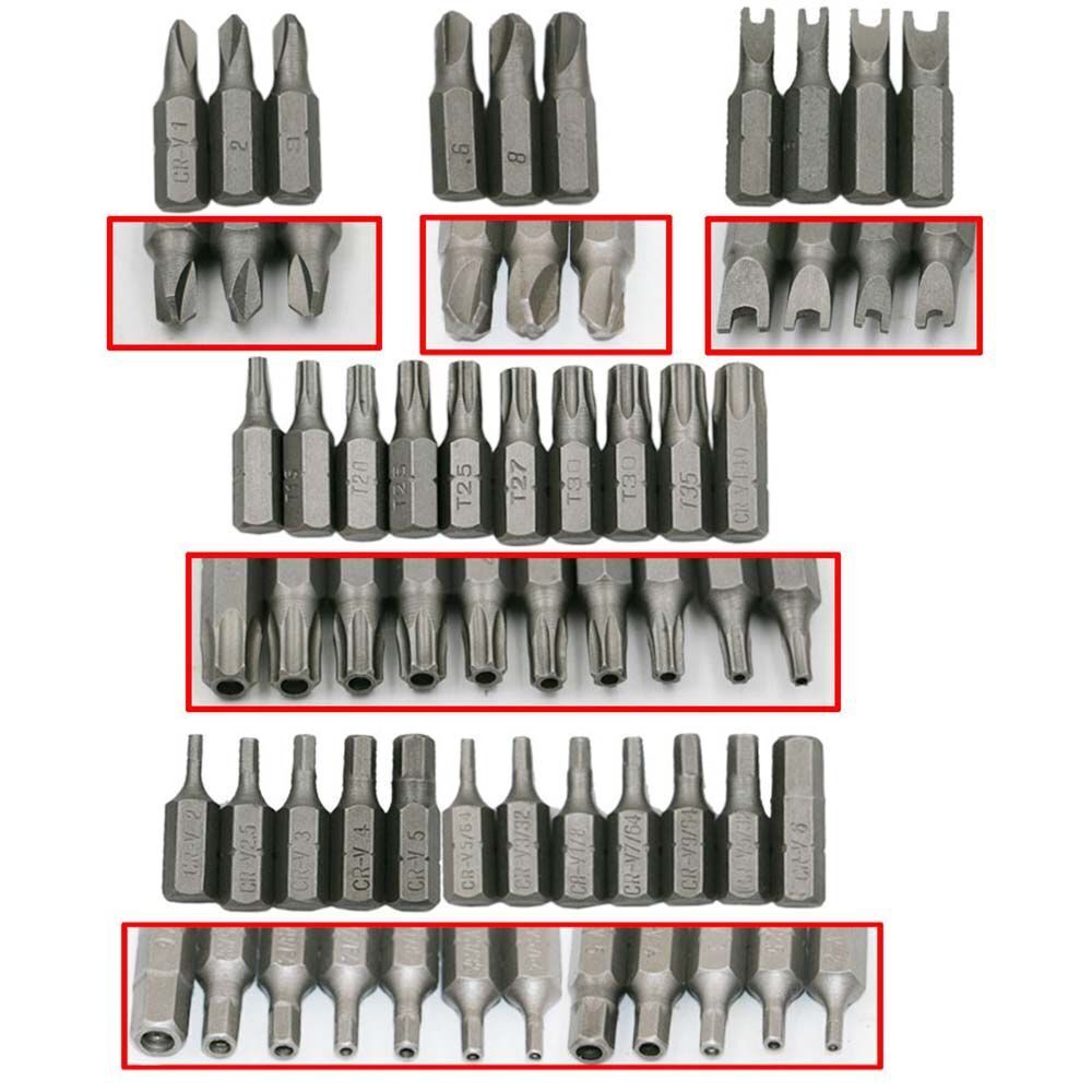 Proof Torx Shank Tip Screws Hex Screwdriver Heads Drill Bit Set Star Spanner