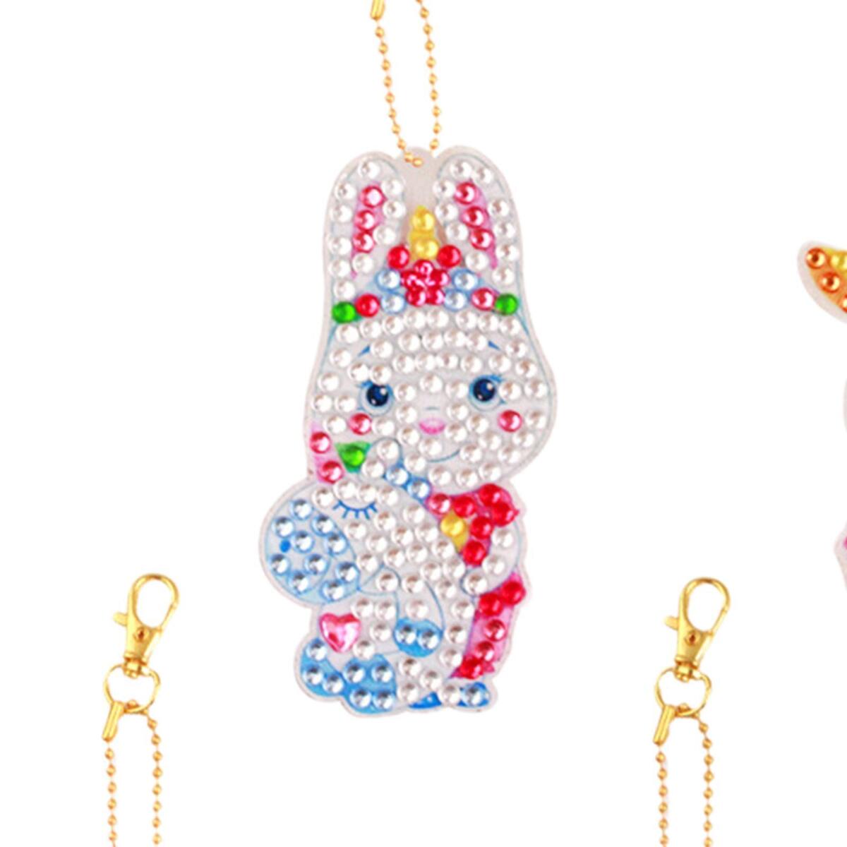 Keychain Double Sided Easter Egg Mosaic Making Ornaments