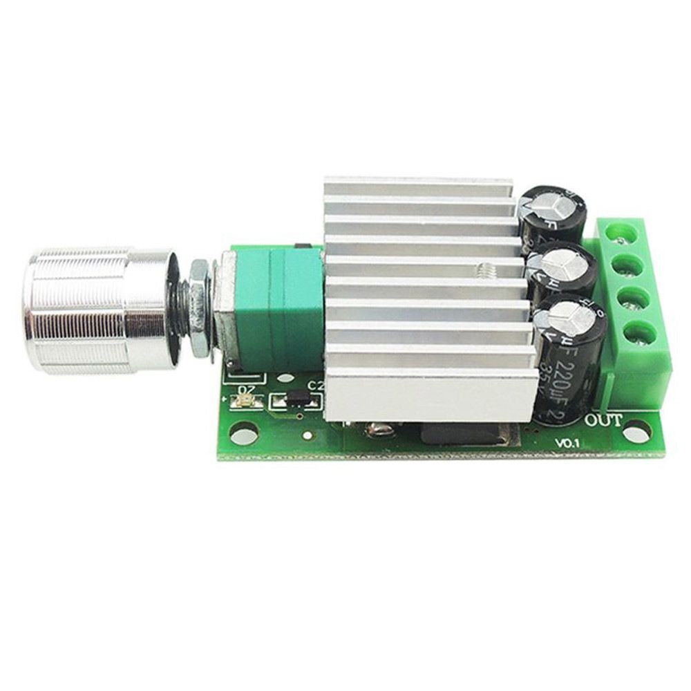24V 10A Adjustable DC Motor Speed Controller Fan Motor Speed Regulator Dimmer