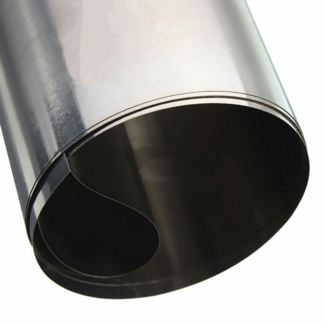 1PC 304 Stainles Steel Fine Plate Sheet Foil Metal Roll 0.1mm*100mm*1000mm