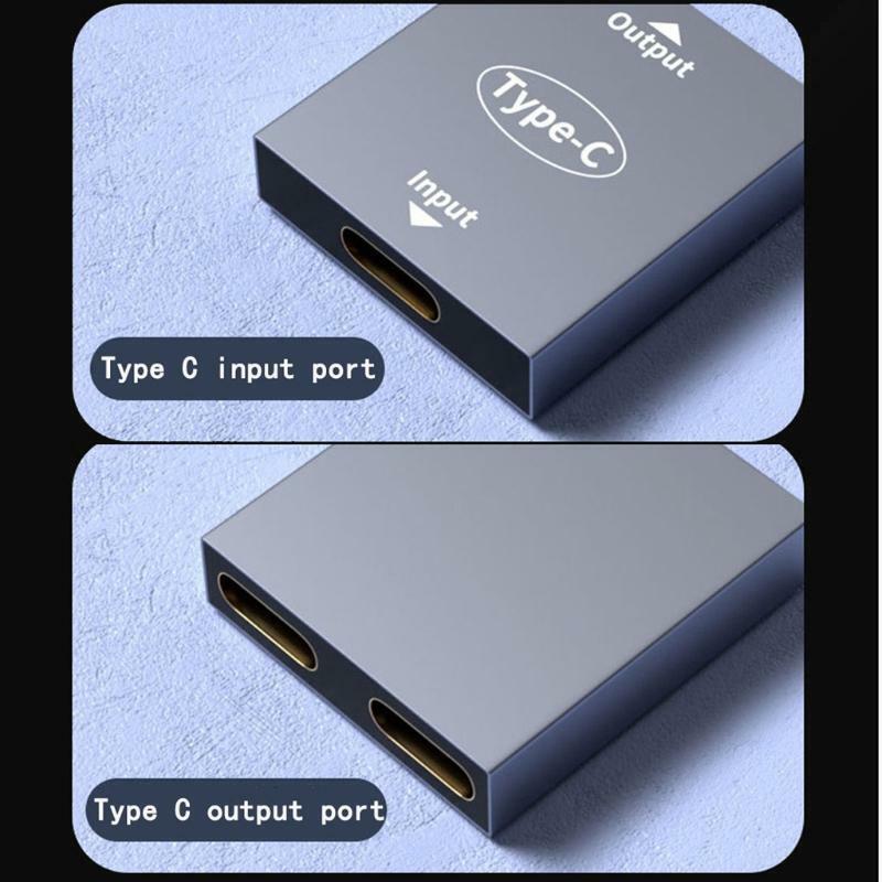 High Quality USB C One Female to Two Female One Point Two Metal Adapter