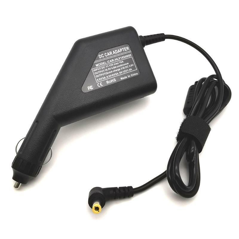 Auto Power Cord Charger Car Adapter USB 4.9 A 18.5V 5.5x2.5mm for Laptop Phone